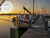 Gradation, Helligkeit und Farbe retuschieren: Sonnenuntergang im Hafen